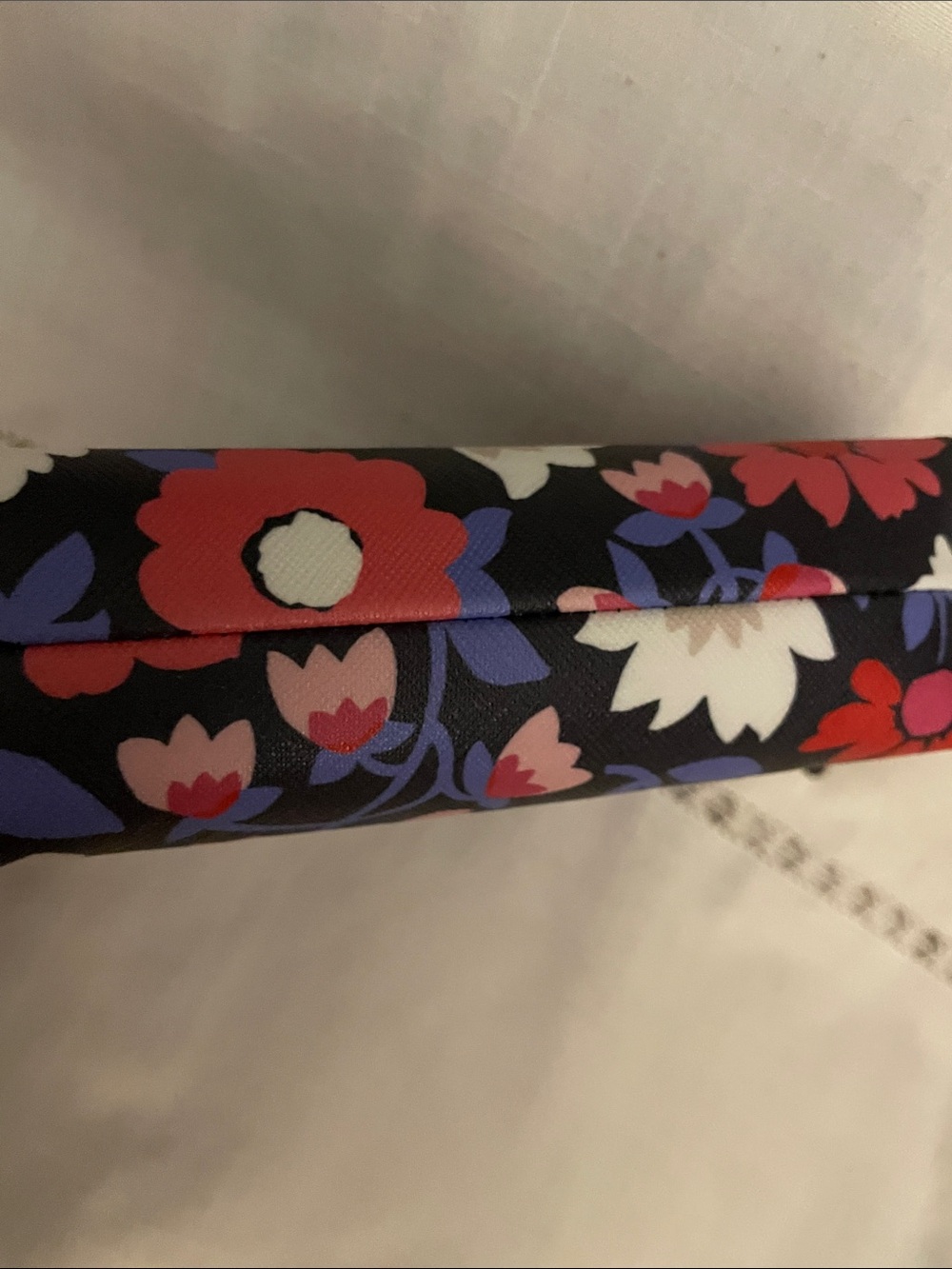 kate spade Floral Cosmetic Pouch in Navy, Red, White, Purple - Picture 4 of 5